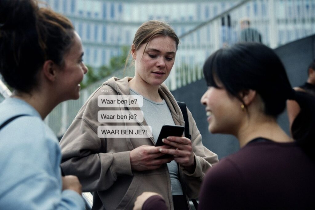 Beeld uit het campagnefilmpje Waar ben je?